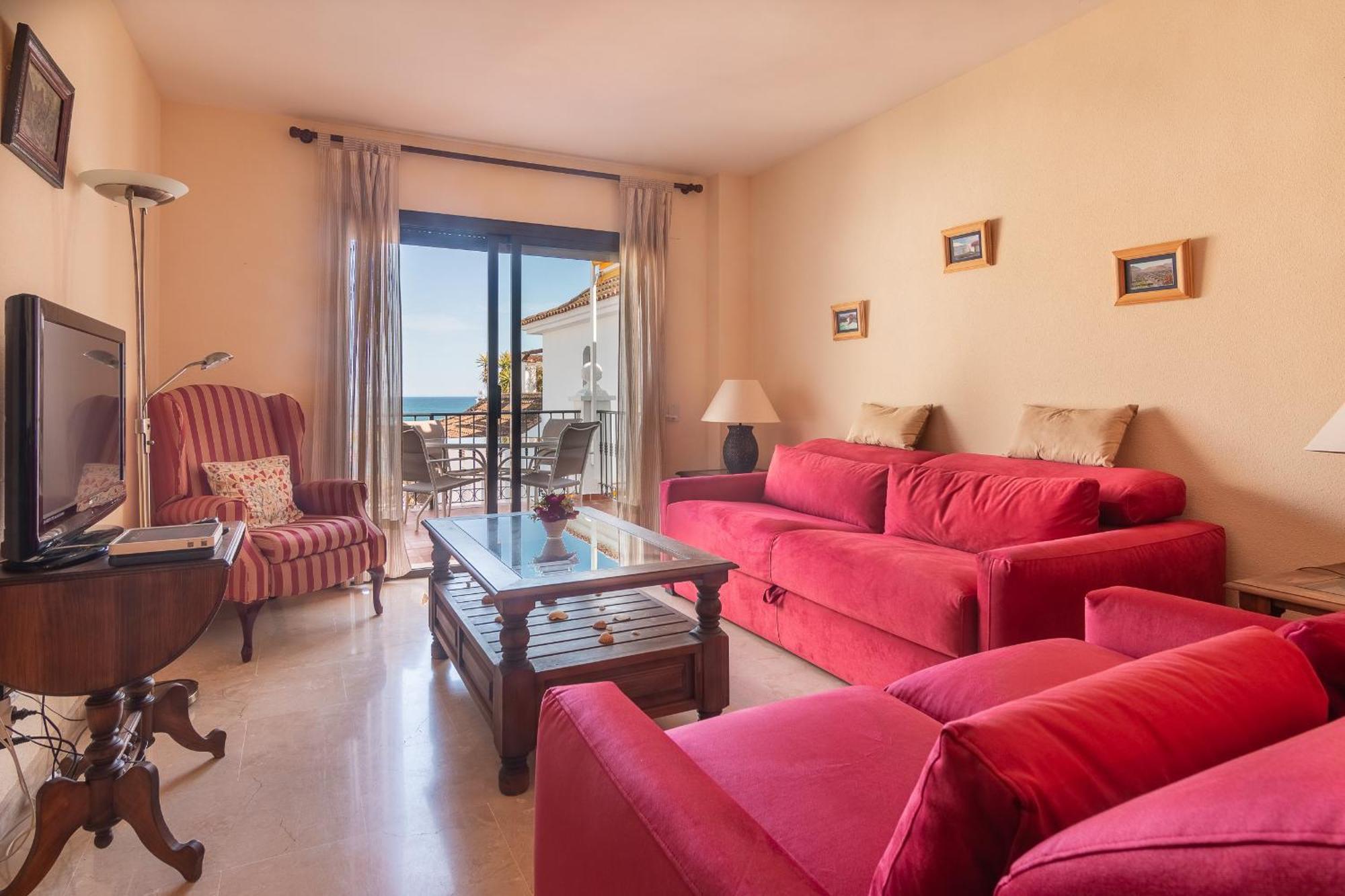 2233-Lovely 2 Bedrooms On The Beach, Pool And Port Manilva Exteriér fotografie